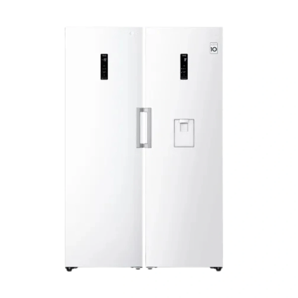 twin-refrigerator-model-gc-f411eqdm-b414eqfm یخچال فریزر ال جی دوقلو مدل GC-F411EQDM و GC-B414EQFM