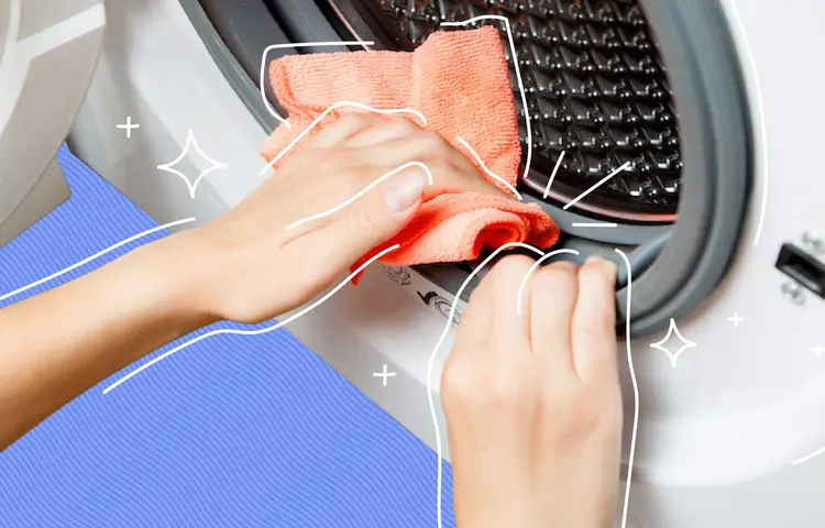 نگهداری و تمیز کردن فیلتر و لاستیک درب ماشین لباسشویی ال جی