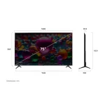 ابعاد تلویزیون 75 اینچ ال جی مدل 75UA8550
