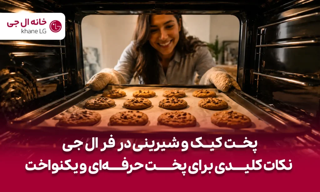 پخت کیک در فر ال جی